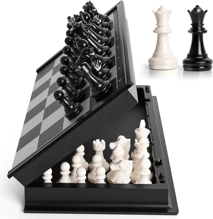 10-Inch Magnetic Travel Chess Set — Folding Portable Board