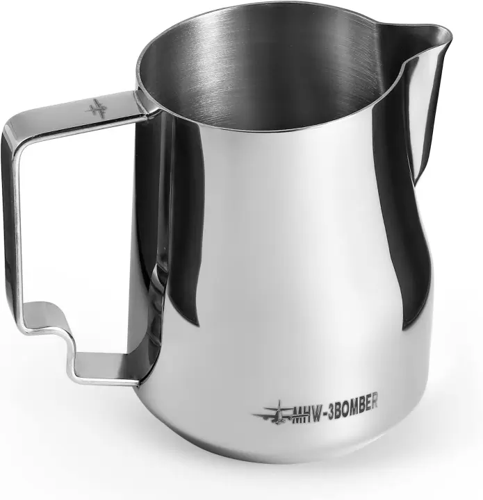 12oz Turbo Milk Frothing Pitcher — Stainless Steel Latte Jug