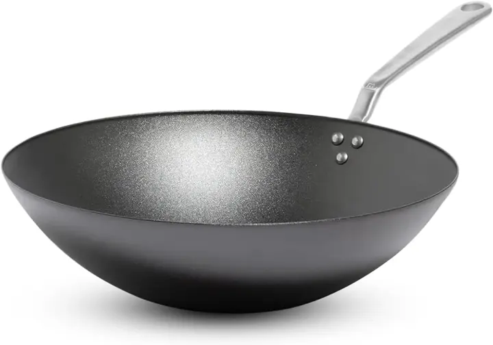 13" Seasoned Carbon Steel Wok — Professional Sweden-Made Cookware