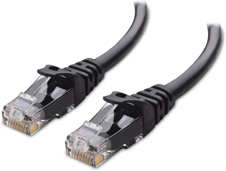 25 ft Cat6 Ethernet Patch Cable — 10Gbps, 24 AWG Bare Copper, Gold RJ45