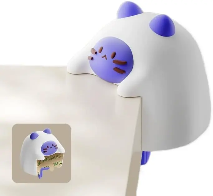 4-Pack Soft Corner Protectors for Furniture — White Cat Design