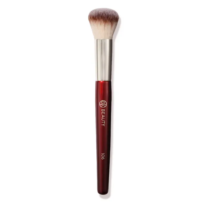 BK BEAUTY 106 Round Foundation Brush — Dense Dome for Cream & Liquid