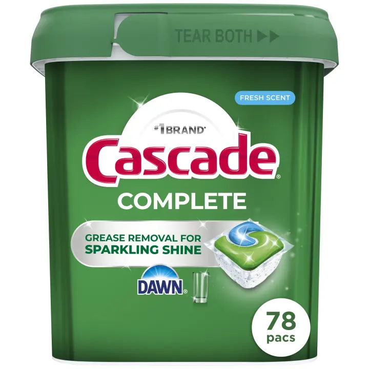 Cascade Complete Dishwasher Pods - Fresh Scent ActionPacs (78 Count)
