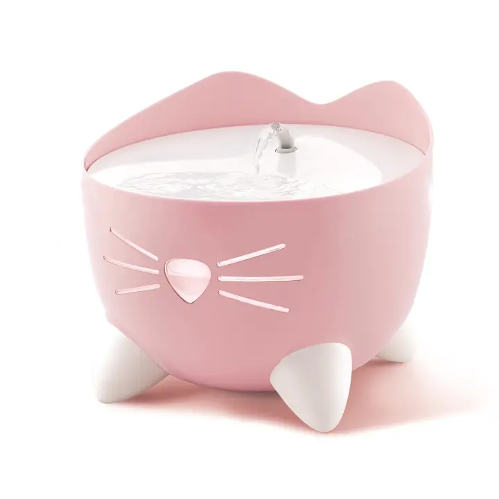Catit PIXI Cat Water Fountain — Pink Indoor Drinking Fountain