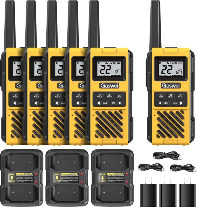 Gaswei G1pro+ Waterproof Shockproof Two-Way Radios — 6-Pack