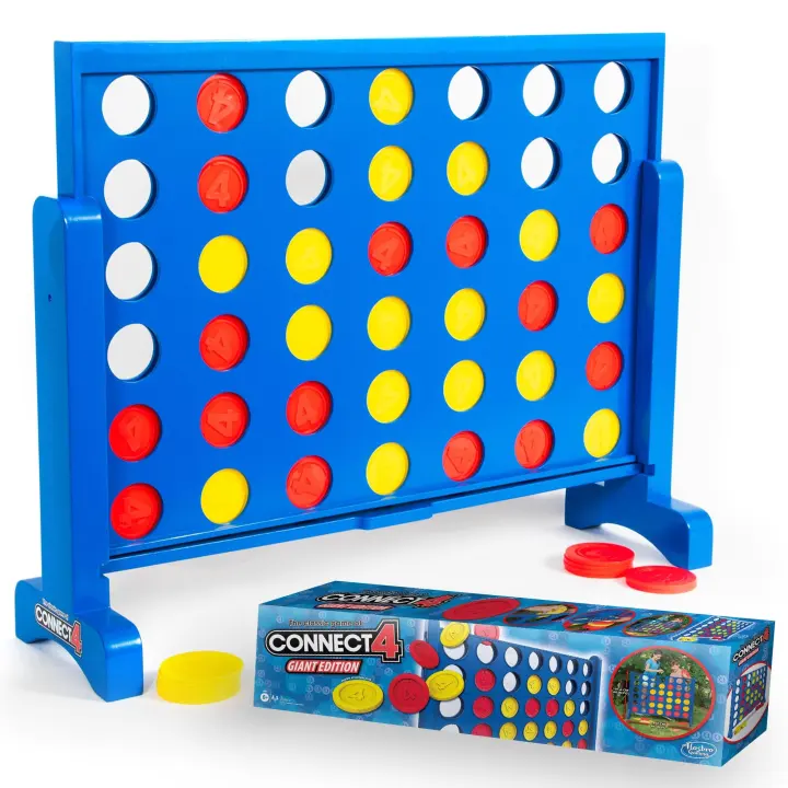 Giant Wooden Connect 4 Yard Game — Jumbo Outdoor Set