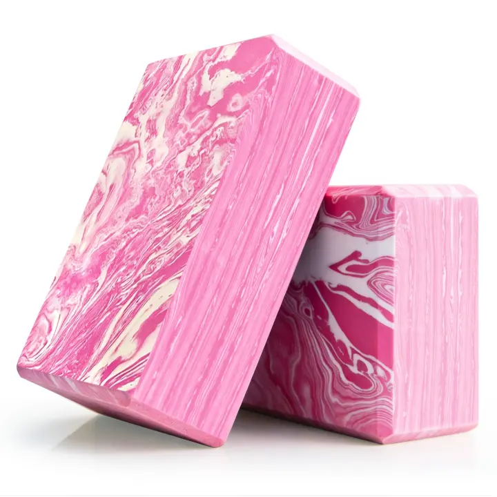 High-Density Foam Yoga Blocks — 2-Pack 9x6x3in Pilates Bricks