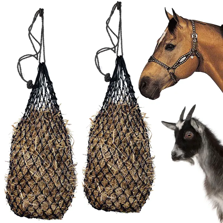 Majestic Ally 40" Slow-Feed Hay Net (1.5" Holes) — Twin Pack