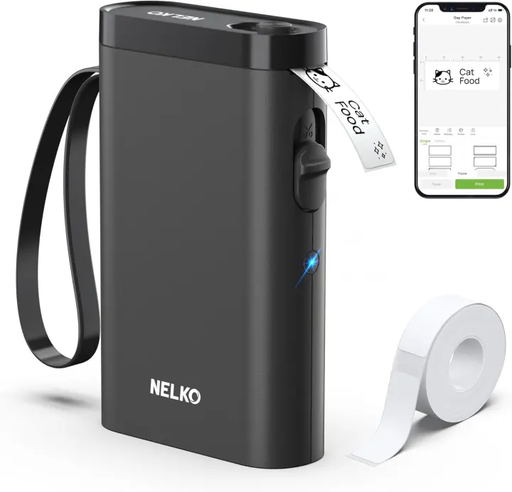 Nelko P21 Bluetooth Handheld Label Maker with Tape
