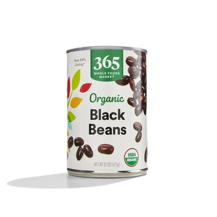 Organic Black Beans — 15 oz Canned, Ready-to-Serve