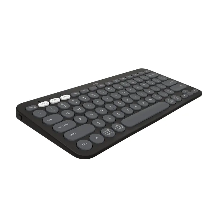 Pebble Keys 2 K380s — Slim Wireless Bluetooth Keyboard (Tonal Graphite)