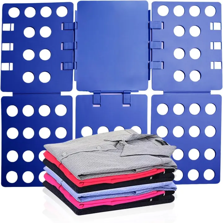 Plastic T-Shirt Folding Board — Quick Clothes Folder for Kids & Adults