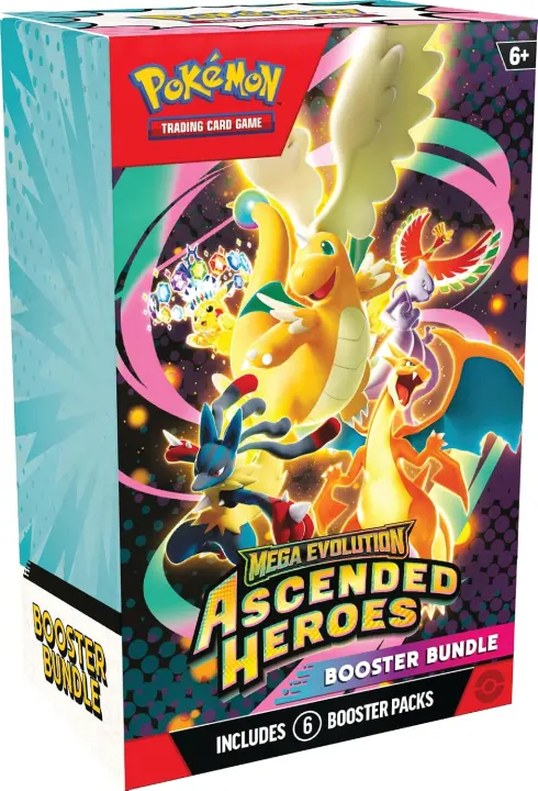 Pokémon TCG Booster Bundle — Mega Evolution: Ascended Heroes (6 Packs)