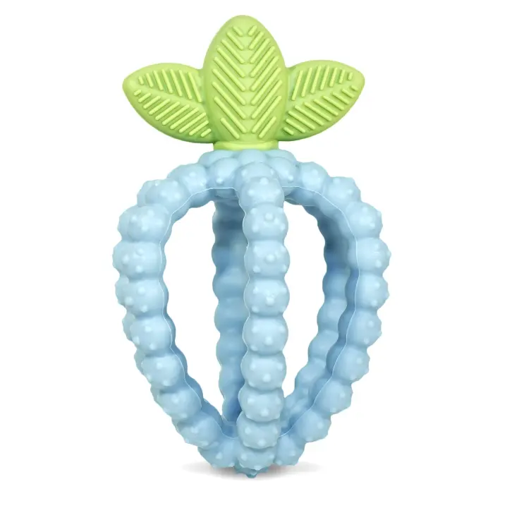 RaZbaby Silicone Berry Teether — Fruit-Shaped Baby Teething Toy