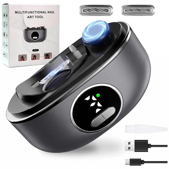 Rechargeable Electric Nail Trimmer for Seniors — Dual‑Blade 3‑in‑1