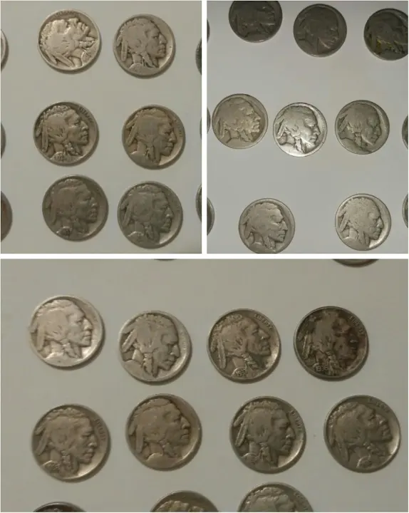 Roll of 40 Dateless Buffalo Nickels (1913–1938)