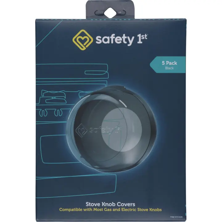 Stove Knob Safety Covers — 5-Pack Childproof Protectors