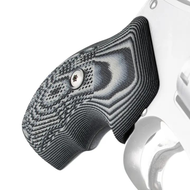 VZ Grips J-Frame Tactical Diamond G10 Panels — Black Gray (2-Pack)