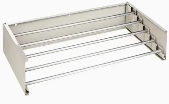Wall-Mounted Folding Clothes Drying Rack — 40-inch
