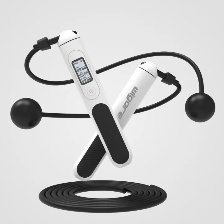 Wigore Cordless & Digital Jump Rope — Adjustable, Tangle-Free