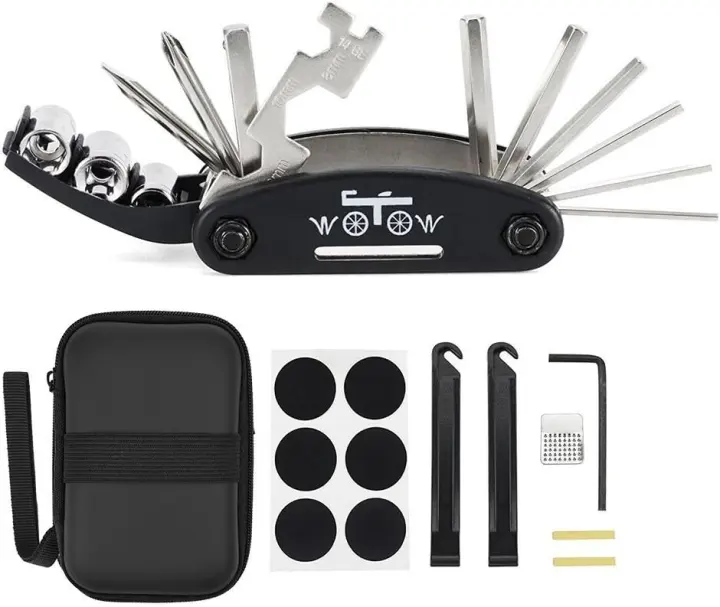 WOTOW 16-in-1 Bicycle Repair Kit — Compact Multitool Set