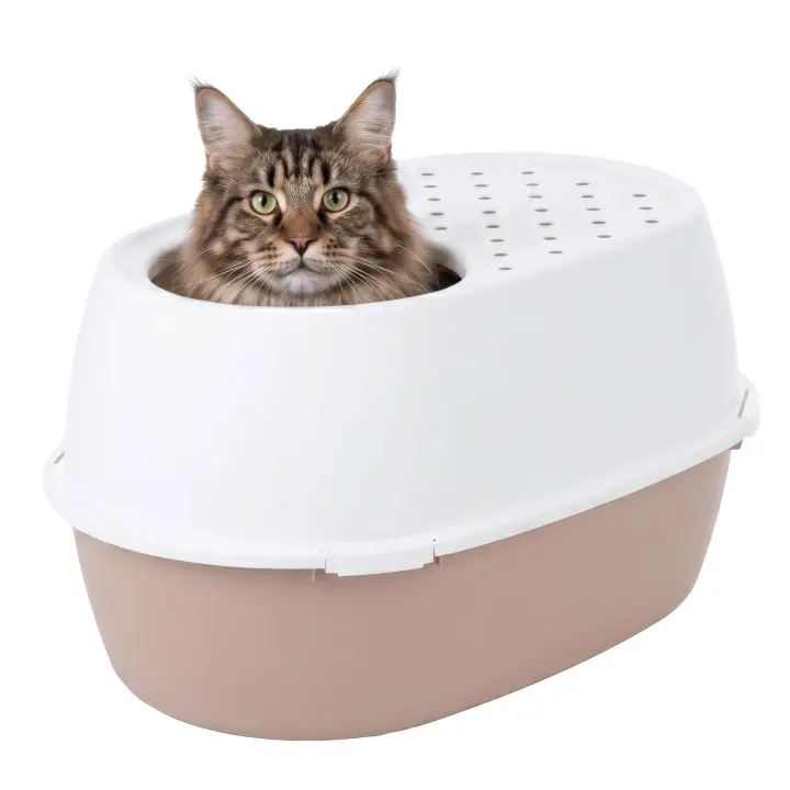 XX-Large Top-Entry Cat Litter Box — Dog-Proof Heavy-Duty Plastic
